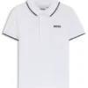 Kinder-Poloshirt mit Logo-Print aus Baumwollpiqué