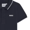 Kinder-Poloshirt mit Logo-Print aus Baumwollpiqué