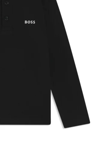 Kinder-Poloshirt mit Logo-Print aus Baumwollpiqué