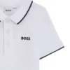 Kinder-Poloshirt mit Logo-Print aus Baumwollpiqué