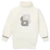Kinder-Rollkragen-Pullover-Kleid mit Strass-Double-B-Monogramm