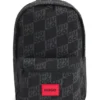 Kinder-Rucksack aus Canvas mit gestapeltem Logo-Print Kinder-Rucksack aus Canvas mit gestapeltem Logo-Print