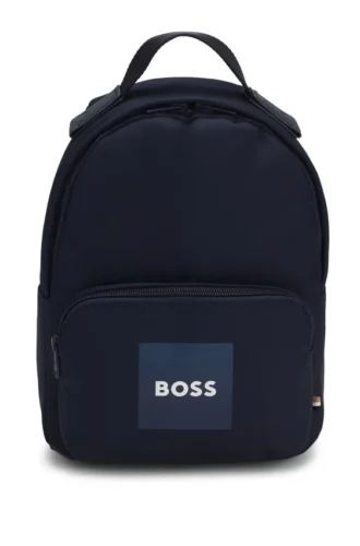 Kinder-Rucksack aus Canvas mit Logo-Print