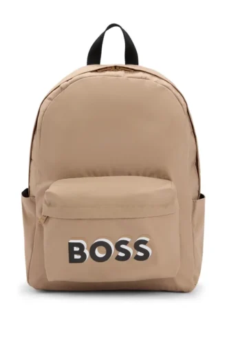 Kinder-Rucksack aus Canvas mit Logo-Print