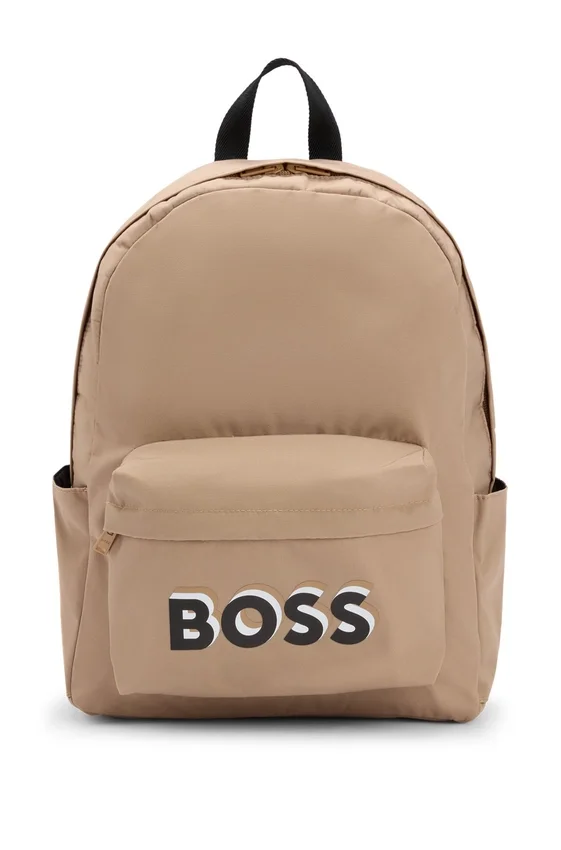 Kinder-Rucksack aus Canvas mit Logo-Print Kinder-Rucksack aus Canvas mit Logo-Print