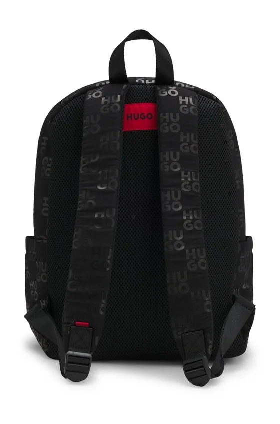 Kinder-Rucksack mit Logo-Plakette und Monogrammen Kinder-Rucksack mit Logo-Plakette und Monogrammen