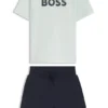 Kinder-Set aus T-Shirt und Shorts mit Logo-Details