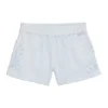 Kinder-Shorts aus Baumwollmischung mit Broderie Anglaise