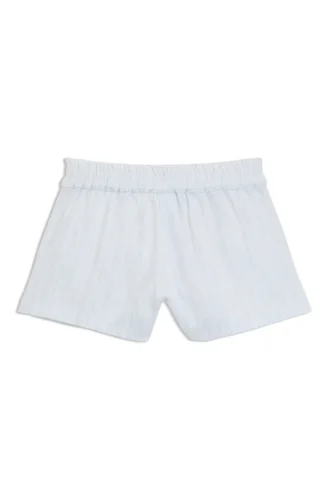 Kinder-Shorts aus Baumwollmischung mit Broderie Anglaise