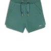 Kinder-Shorts aus Baumwollmischung mit Logo-Plakette Kinder-Shorts aus Baumwollmischung mit Logo-Plakette