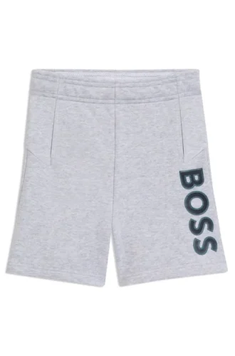 Kinder-Shorts aus Fleece mit Logo-Print