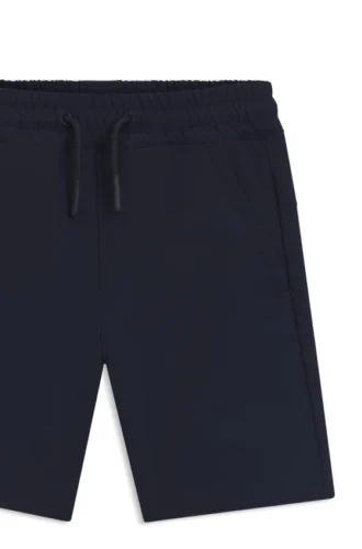 Kinder-Shorts aus geknittertem Stretch-Fleece