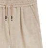 Kinder-Shorts aus Leinenmischung mit Kordelzug Kinder-Shorts aus Leinenmischung mit Kordelzug