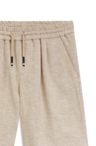 Kinder-Shorts aus Leinenmischung mit Kordelzug