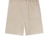 Kinder-Shorts aus Leinenmischung mit Kordelzug Kinder-Shorts aus Leinenmischung mit Kordelzug