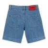 Kinder-Shorts in lockerer Passform aus blauem Denim