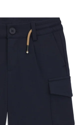 Kinder-Shorts mit Kordelzug in der Taille aus Stretchstoff