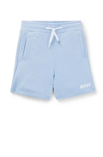 Kinder-Shorts mit Logo-Print aus Baumwollmischung