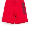 Kinder-Shorts mit Logo-Print aus Baumwollmischung