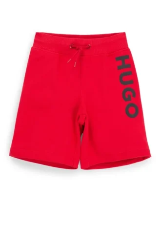 Kinder-Shorts mit Logo-Print aus Baumwollmischung