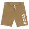 Kinder-Shorts mit Logo-Print aus Baumwollmischung