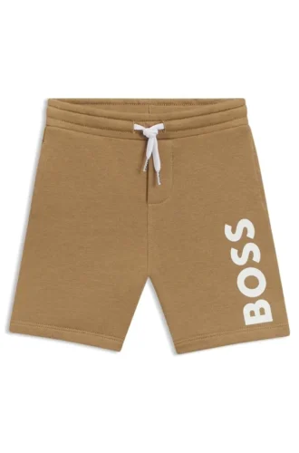 Kinder-Shorts mit Logo-Print aus Baumwollmischung