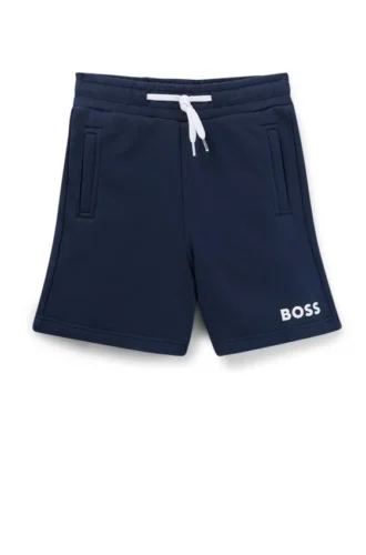 Kinder-Shorts mit Logo-Print aus Baumwollmischung