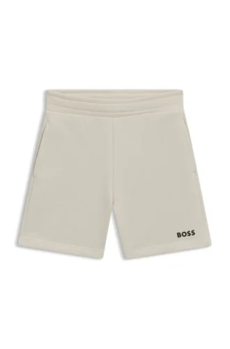 Kinder-Shorts mit Logo-Print aus Baumwollmischung