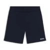 Kinder-Shorts mit Logo-Print aus Baumwollmischung Kinder-Shorts mit Logo-Print aus Baumwollmischung