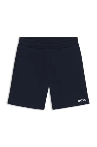 Kinder-Shorts mit Logo-Print aus Baumwollmischung