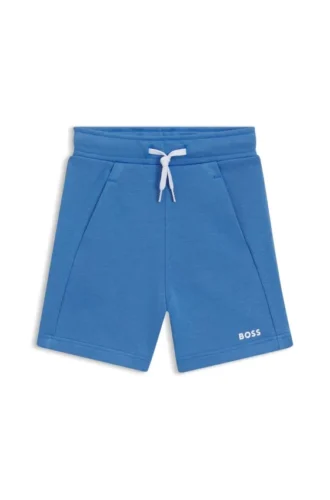 Kinder-Shorts mit Logo-Print aus Baumwollmischung