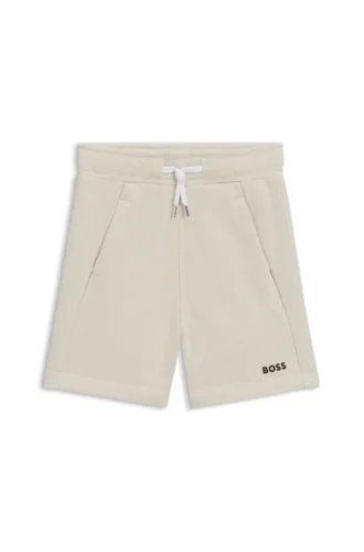 Kinder-Shorts mit Logo-Print aus Baumwollmischung