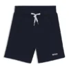 Kinder-Shorts mit Logo-Print aus Baumwollmischung Kinder-Shorts mit Logo-Print aus Baumwollmischung