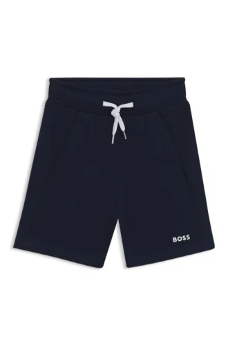 Kinder-Shorts mit Logo-Print aus Baumwollmischung