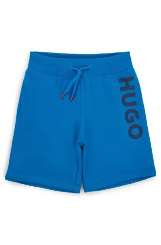 Kinder-Shorts mit Logo-Print aus Baumwollmischung