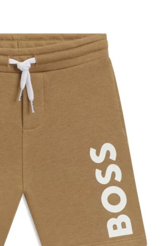 Kinder-Shorts mit Logo-Print aus Baumwollmischung