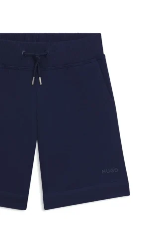 Kinder-Shorts mit Logo-Print aus Baumwollmischung