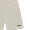 Kinder-Shorts mit Logo-Print aus Baumwollmischung Kinder-Shorts mit Logo-Print aus Baumwollmischung