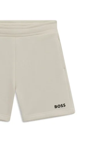 Kinder-Shorts mit Logo-Print aus Baumwollmischung