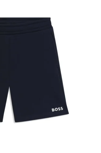 Kinder-Shorts mit Logo-Print aus Baumwollmischung