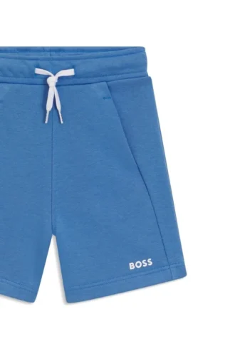 Kinder-Shorts mit Logo-Print aus Baumwollmischung
