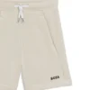 Kinder-Shorts mit Logo-Print aus Baumwollmischung Kinder-Shorts mit Logo-Print aus Baumwollmischung