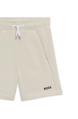 Kinder-Shorts mit Logo-Print aus Baumwollmischung