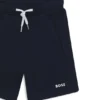 Kinder-Shorts mit Logo-Print aus Baumwollmischung Kinder-Shorts mit Logo-Print aus Baumwollmischung