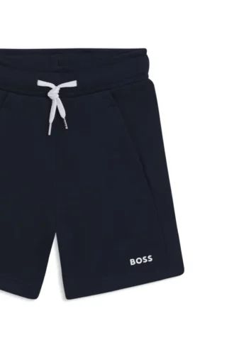 Kinder-Shorts mit Logo-Print aus Baumwollmischung