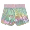 Kinder-Shorts mit Logo-Print aus schillerndem Stoff