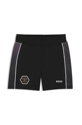 Kinder-Shorts mit Logo-Print aus Stretch-Jersey