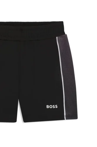 Kinder-Shorts mit Logo-Print aus Stretch-Jersey