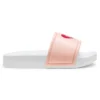 Kinder-Slides aus Kunstleder mit herzförmigem Logo-Print