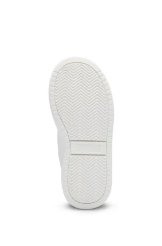 Kinder-Sneaker aus Leder mit doppeltem Logo